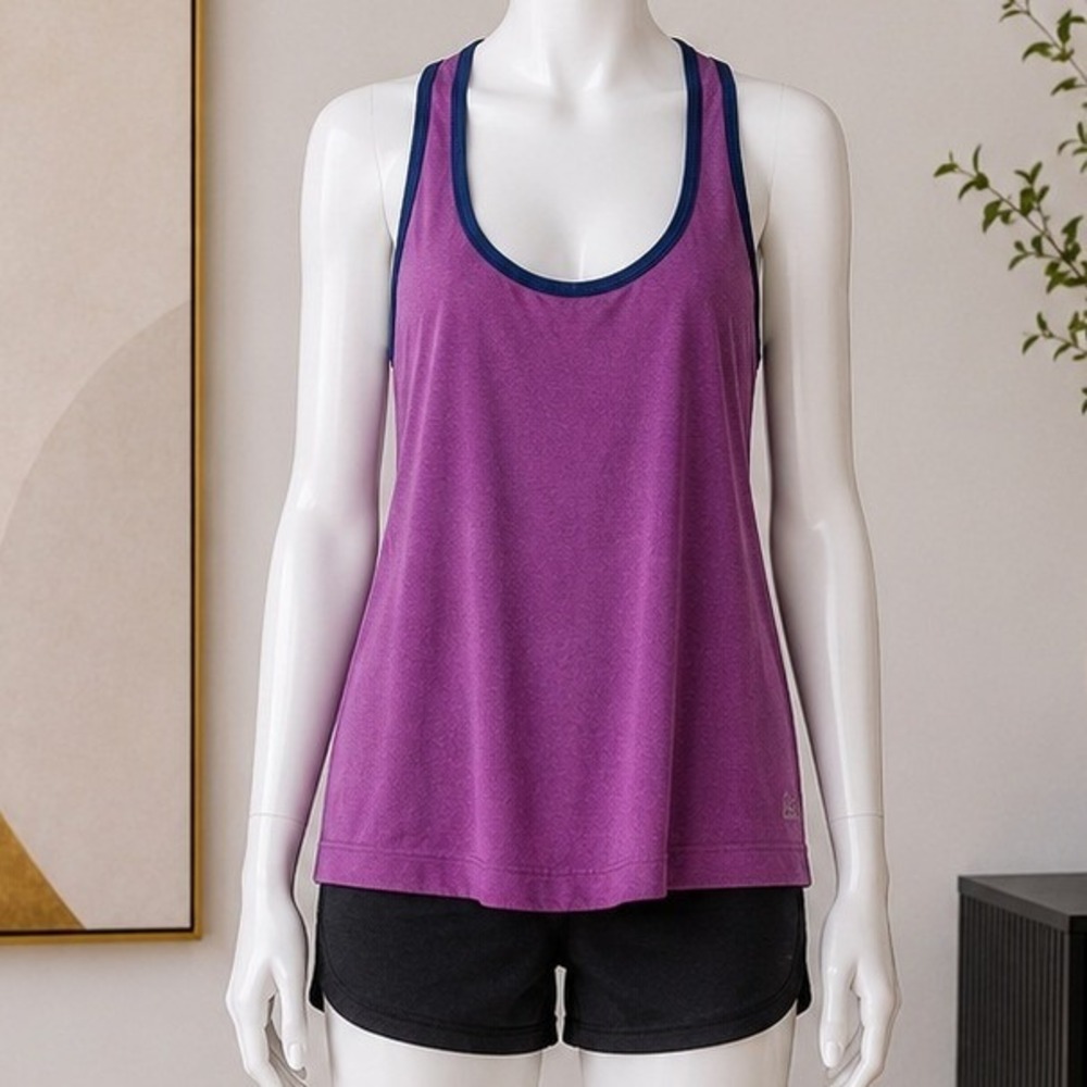 C9 by Champion Womens Tank Top Purple Blue Racerback Loose Fit Medium